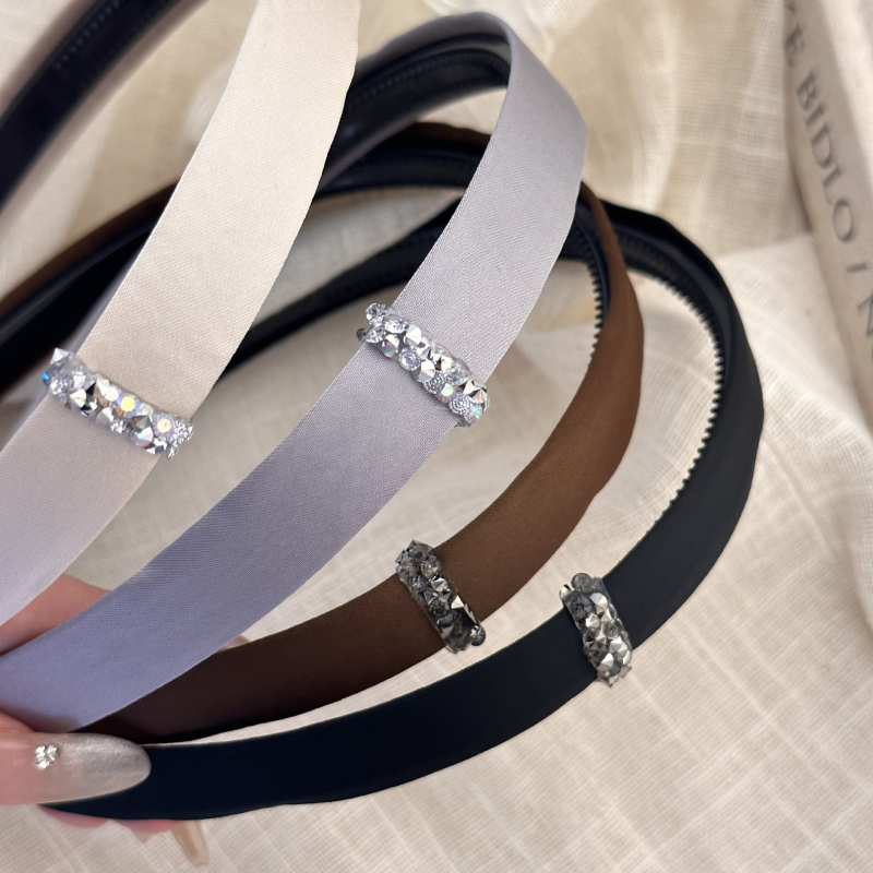 Лента за глава с rhinestones, корейски стил, ръчна изработка (Rhinestones • Korean style • Handmade • Product code Fg-991 • Brand Su chun)