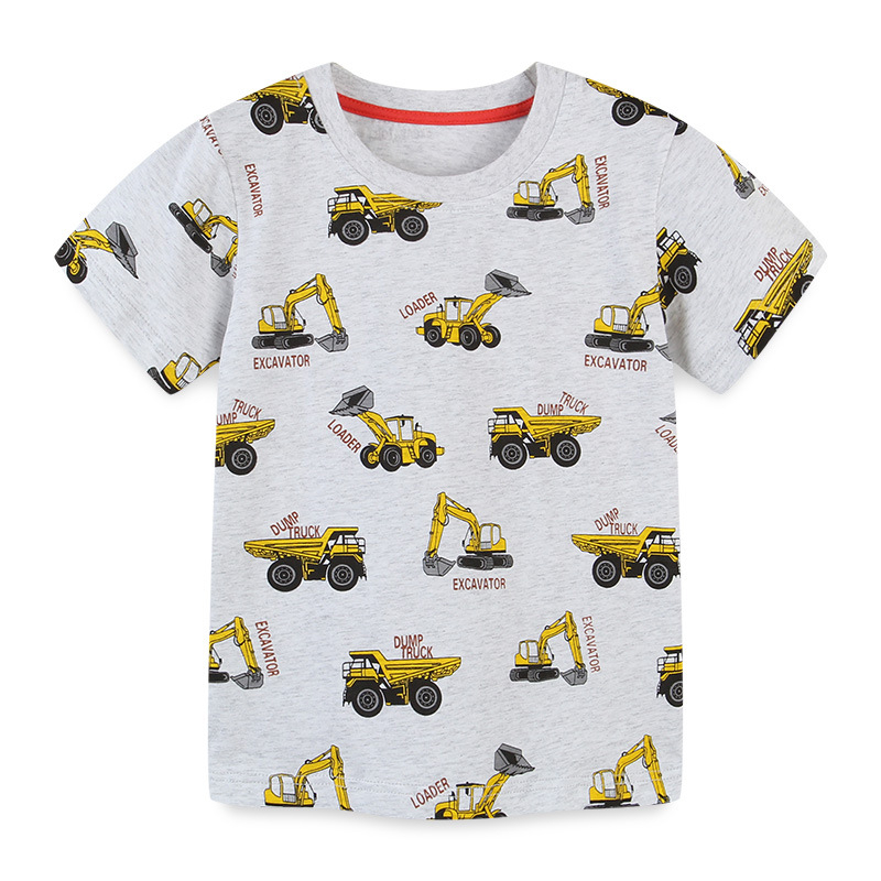 AOSTA BETTY Dječja pamucna majica kratkih rukava, kružni izrez, s printom crtanog lika, za dječake, ljeto