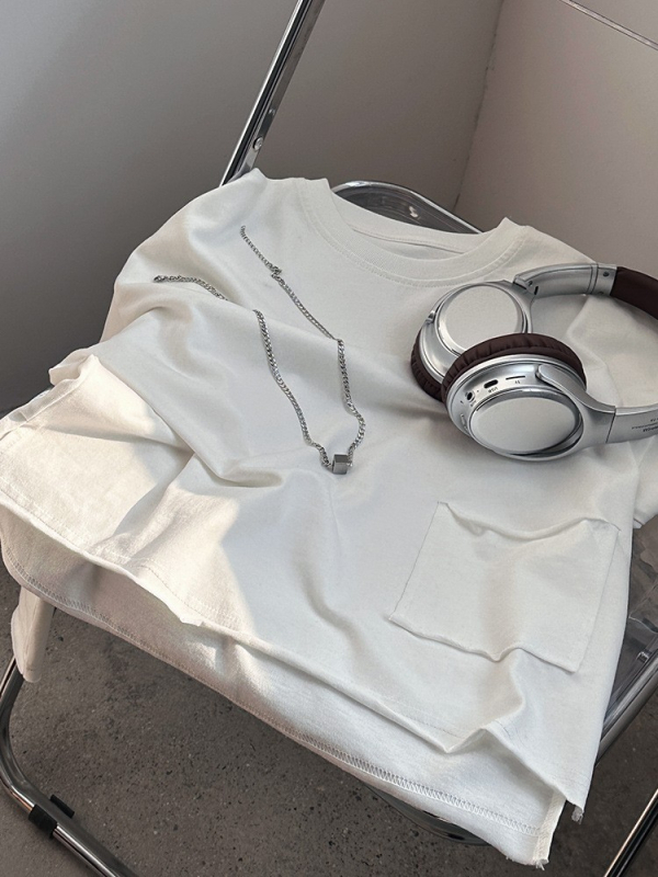 242786 Dječja pamučna majica s dugim rukavima, okrugli izrez, jednobojna, široka silueta, za proljeće i jesen, unisex, za djecu 3–8 godina (100–140 cm)