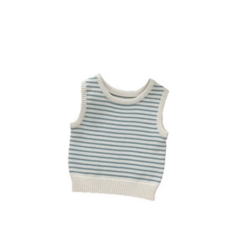 Dječja pletena prugasta vesta, korejski stil, 100% pamuk, proljeće i jesen, unisex