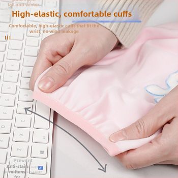 Unisex piedurknes aproce ar integrētām cimdām, 2 vienā, rakstīšanai, izturīga pret nolietojumu un netīrumiem, visām sezonām.