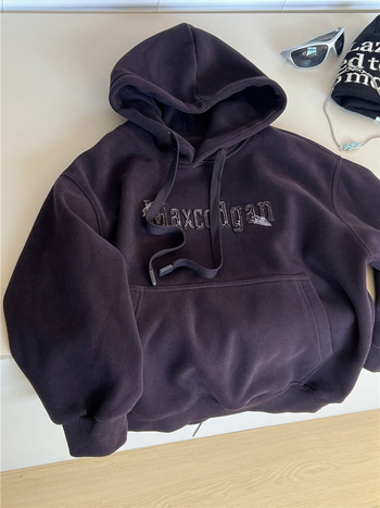 Dječji hoodies s kapuljom i izvezenim motivom - Korejska verzija, 90% pamuk, unisex, pulover, dugi rukav