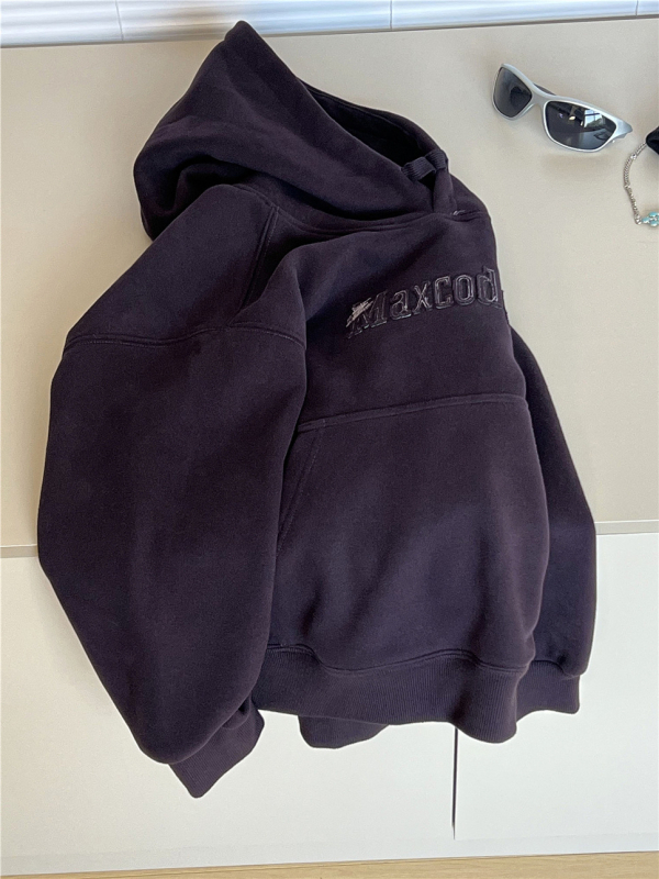Dječji hoodies s kapuljom i izvezenim motivom - Korejska verzija, 90% pamuk, unisex, pulover, dugi rukav