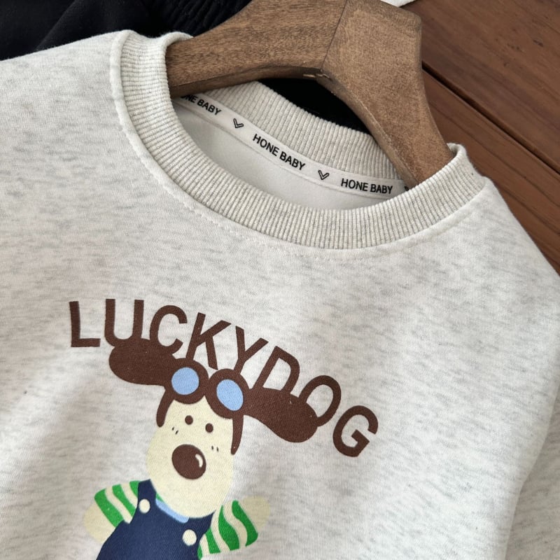 Dječji pamučni pulover bez kapuljače, korejskog stila, s printsom crtanih likova, dugi rukav, unisex, za uzrast 3-8 godina