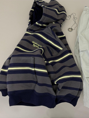 Dječja duksa s kapuljačom - Unisex, korejskog stila, zimska (kapuljača, pulover, dugi rukav, pamuk 60%)