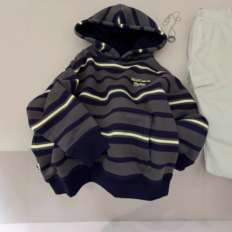 Dječja duksa s kapuljačom - Unisex, korejskog stila, zimska (kapuljača, pulover, dugi rukav, pamuk 60%)