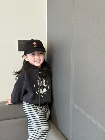 Set din două piese pentru fetițe, toamnă: top cu mâneci lungi și pantaloni lungi, imprimeu cu desene animate, din bumbac amestec, țesătură moale, vârsta 3–8 ani