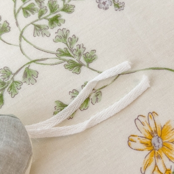 Trys dalių 100% medvilnės antklodės užvalkalų komplektas, reaktyvus spausdinimas, Twill audinys, augalinis raštas