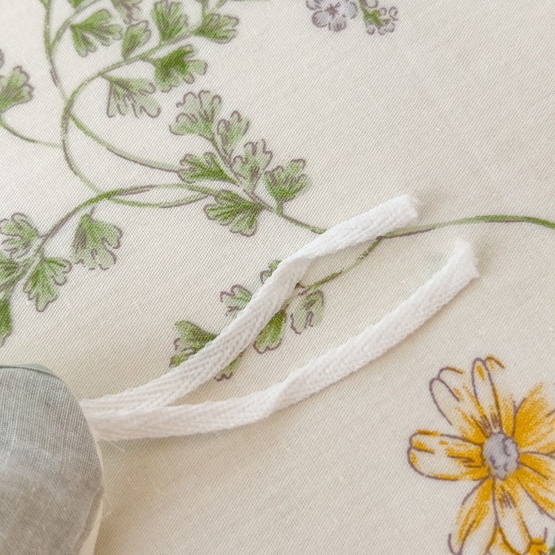 Trys dalių 100% medvilnės antklodės užvalkalų komplektas, reaktyvus spausdinimas, Twill audinys, augalinis raštas