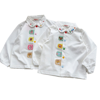 Laste pikkade varrukatega T-särk, jaapani stiilis, karikatuurimuster, 95% puuvill, ümmargune kaelus