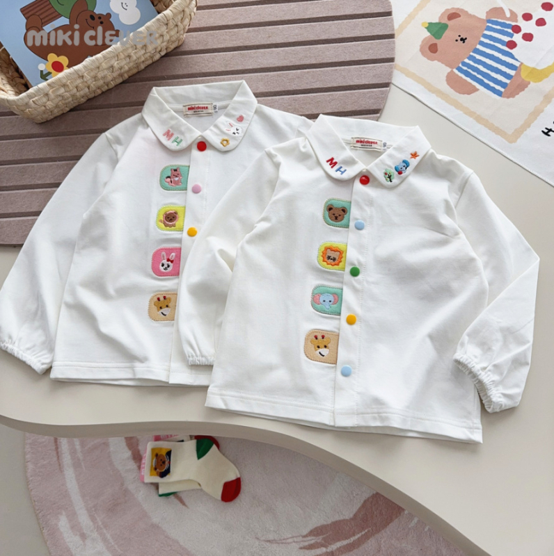 Laste pikkade varrukatega T-särk, jaapani stiilis, karikatuurimuster, 95% puuvill, ümmargune kaelus