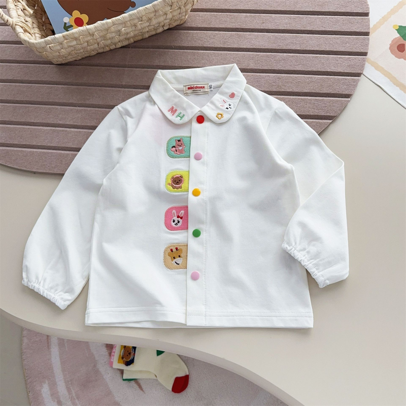 Laste pikkade varrukatega T-särk, jaapani stiilis, karikatuurimuster, 95% puuvill, ümmargune kaelus