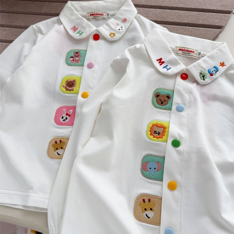 Laste pikkade varrukatega T-särk, jaapani stiilis, karikatuurimuster, 95% puuvill, ümmargune kaelus