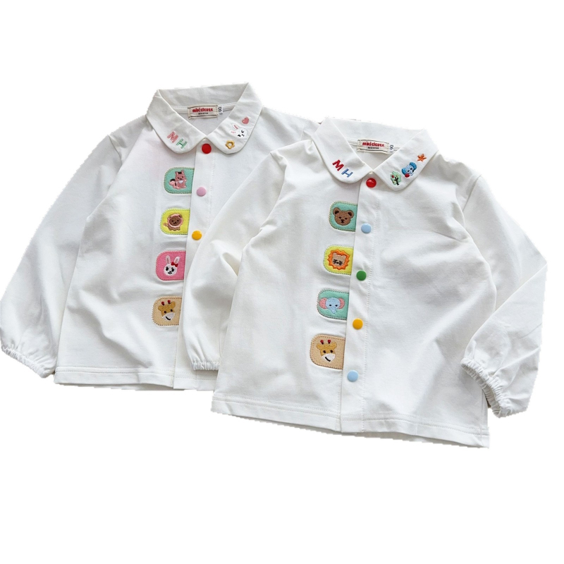 Laste pikkade varrukatega T-särk, jaapani stiilis, karikatuurimuster, 95% puuvill, ümmargune kaelus