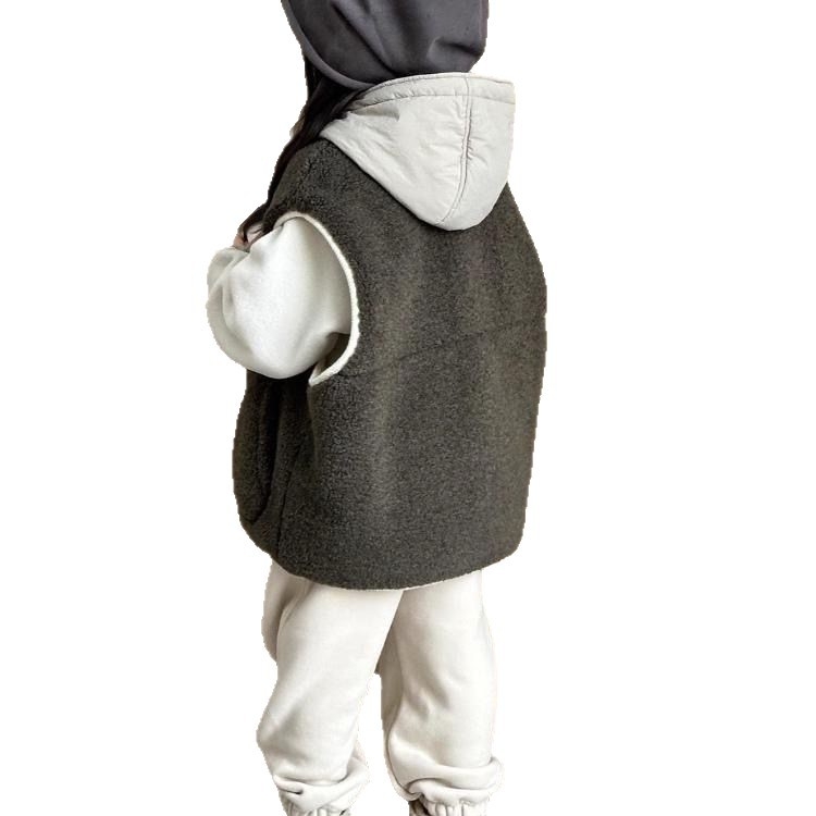 Dječja debela kardiganska vestica, unisex, pamučna podstava, poliester punilo, proljeće/jesen