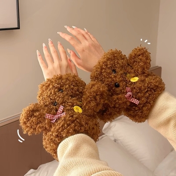 Naistele plüüsist käsivarre kaitse – mustuse vastu, karikatuur stiil, täiskasvanutele