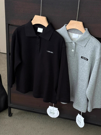 Berniškas polo marškinėlių komplektas, korėjietiškas kasdienis stilius, medvilnės audinys, 81–95% medvilnės, tinka pavasariui ir rudeniui, vaikams nuo 8 metų