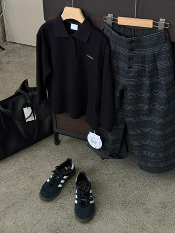 Berniškas polo marškinėlių komplektas, korėjietiškas kasdienis stilius, medvilnės audinys, 81–95% medvilnės, tinka pavasariui ir rudeniui, vaikams nuo 8 metų