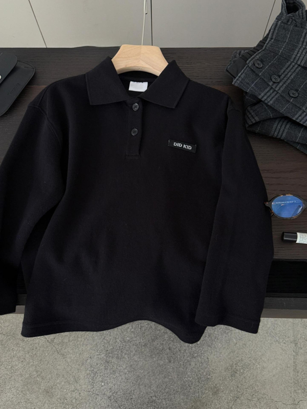 Berniškas polo marškinėlių komplektas, korėjietiškas kasdienis stilius, medvilnės audinys, 81–95% medvilnės, tinka pavasariui ir rudeniui, vaikams nuo 8 metų