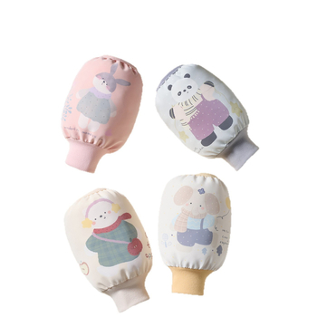 Vaikų rankovių dangteliai - Anti‑Traipiams, atsparūs vandeniui ir alyvui, Cartoon raštas, Amžiaus grupė: 0–3 m., Sezonai: Žiema, Pavasaris, Ruduo