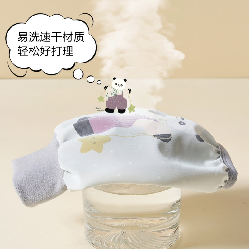 Vaikų rankovių dangteliai - Anti‑Traipiams, atsparūs vandeniui ir alyvui, Cartoon raštas, Amžiaus grupė: 0–3 m., Sezonai: Žiema, Pavasaris, Ruduo