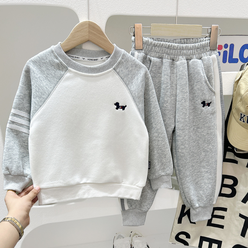 Set de toamnă pentru copii, stil coreean, din bumbac, din două piese, cu imprimeu desen animat, pentru copii peste 8 ani