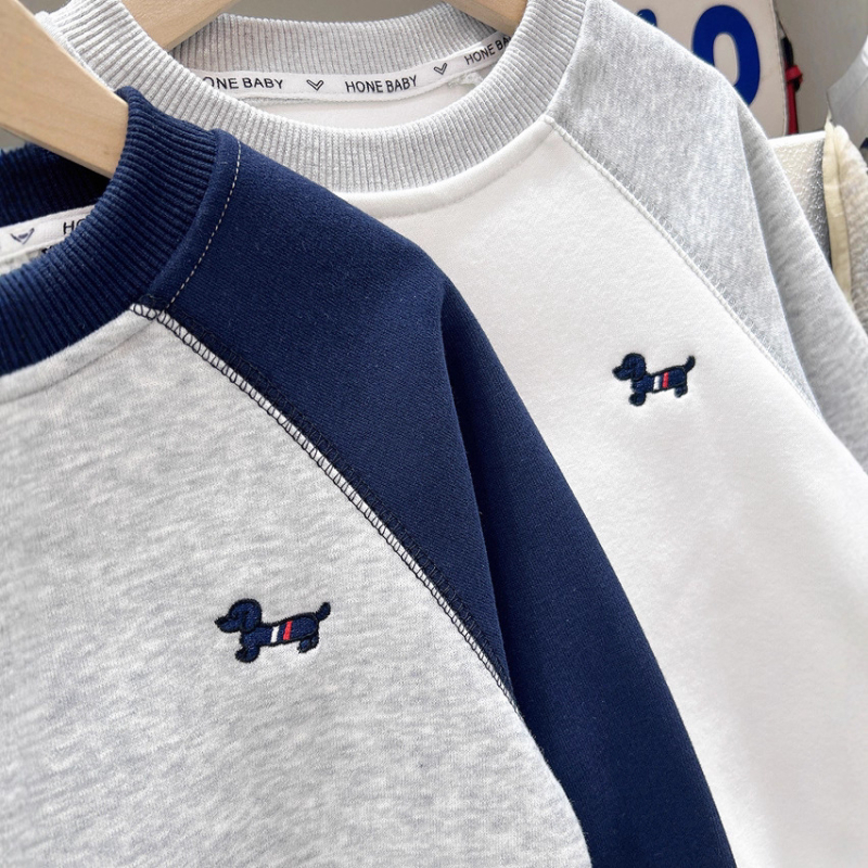 Set de toamnă pentru copii, stil coreean, din bumbac, din două piese, cu imprimeu desen animat, pentru copii peste 8 ani