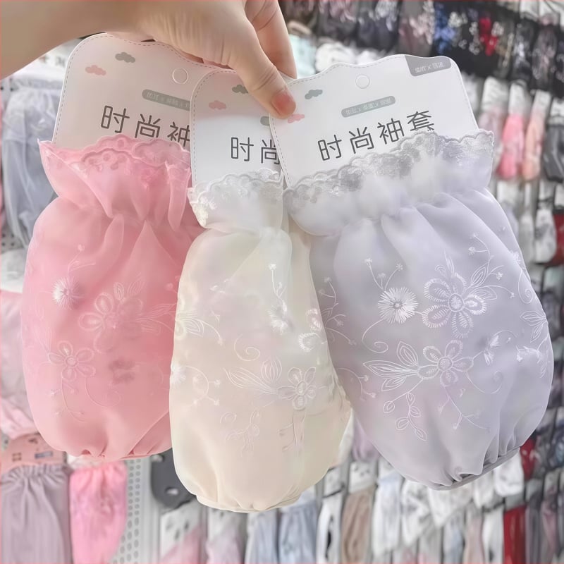 Dviejų sluoksnių nėrinių rankovių uždangalai moterims – nuo nešvarumų, išsiuvinti, žiemai pavasariui rudeniui