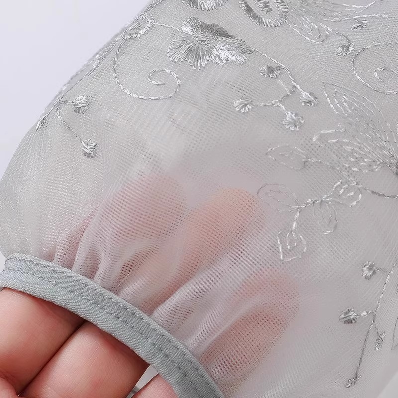 Divslāņu mežģīņu piedurkņu pārsegi sievietēm – pret netīrumiem, izšūti, ziemai/pavasarim/rudenim