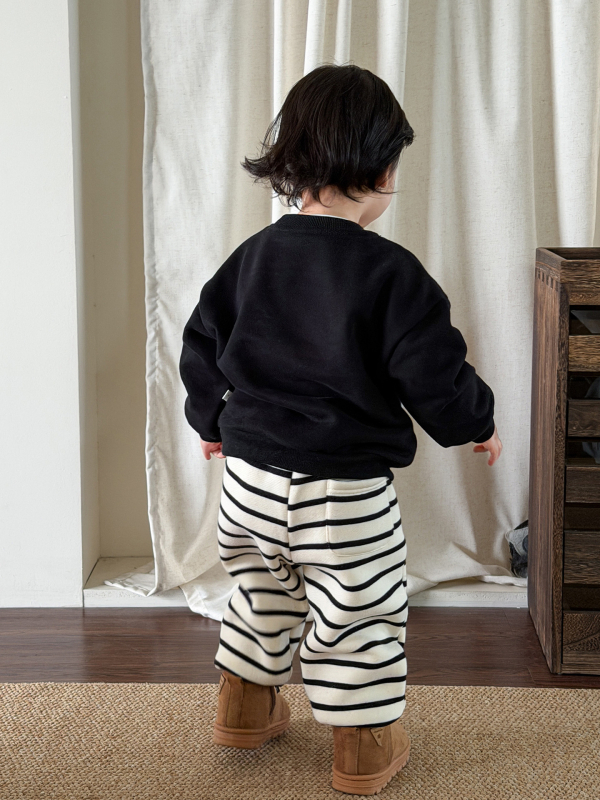 Poiste talvejopes džemper, paks fliisi vooder, Korea stiil, karikatuurimustriga