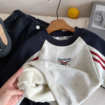 Dječji sweatshirt u korejskom stilu, pulover, debeli, s natpisom slovima