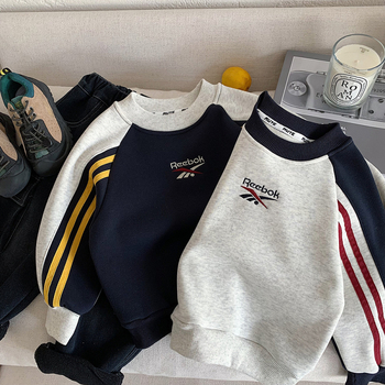 Dječji sweatshirt u korejskom stilu, pulover, debeli, s natpisom slovima