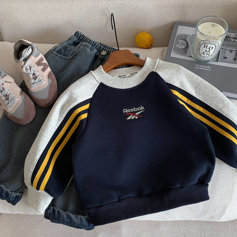 Dječji sweatshirt u korejskom stilu, pulover, debeli, s natpisom slovima