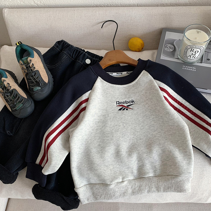 Dječji sweatshirt u korejskom stilu, pulover, debeli, s natpisom slovima