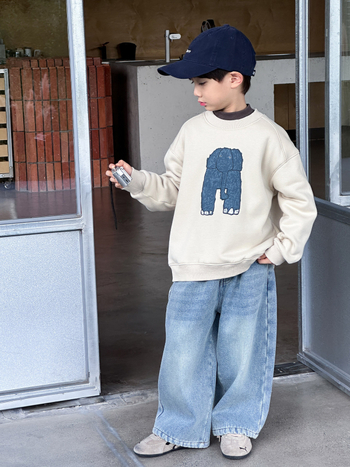 McShee Dječji pulover s debelim flisom, korejski stil