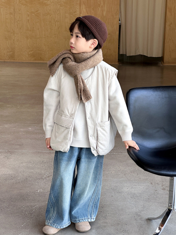 Laste vest, Korea stiil, puuvillane välimine, nuppudega sulgemine, 8+ aastat