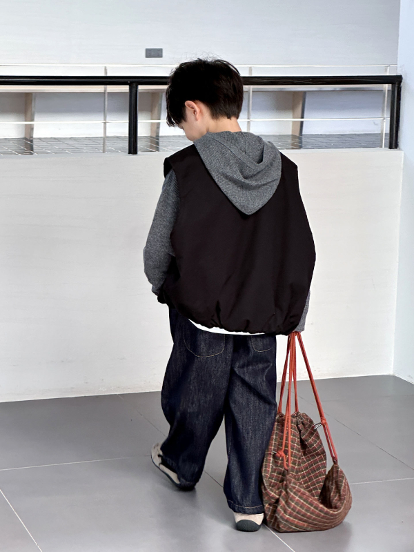 Laste vest, Korea stiil, puuvillane välimine, nuppudega sulgemine, 8+ aastat