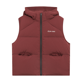 Gyerekeknek kapucnis tollas mellény, koreai stílus, poliészter külső, téli viselet