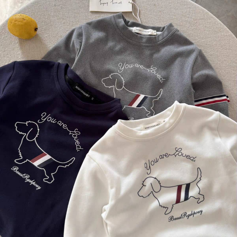 Laste fleecevoodriga termiline T-särk, pikkade varrukatega, ümmarguse kaelusega, sügis-talviseks hooajaks, Saksa fleece 90%