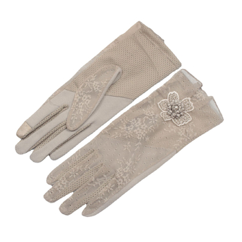 Naiste UV-kaitse kindad, puuvill-poliesteri kangas, peamine koostis: polüester, sisaldus 31–50%, suvi 2022