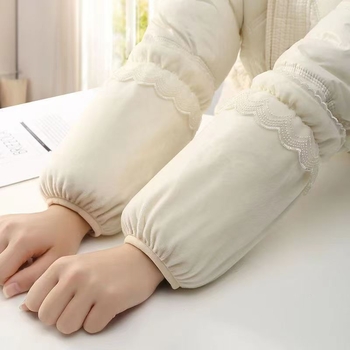 Manșete din dantelă pentru femei, scurte, iarnă, rezistente la murdărire, pentru birou