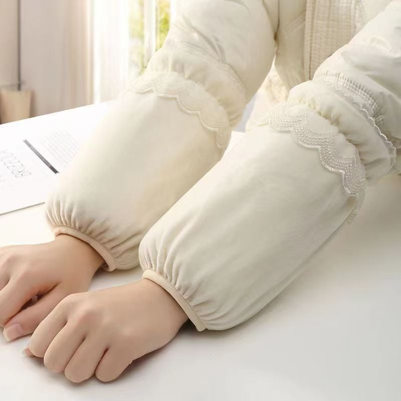 Manșete din dantelă pentru femei, scurte, iarnă, rezistente la murdărire, pentru birou