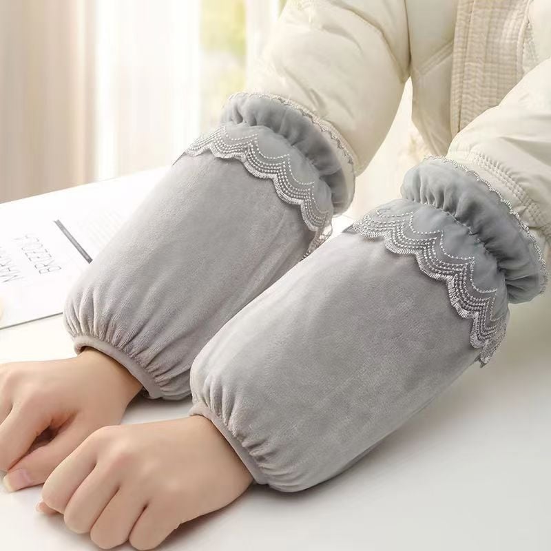 Manșete din dantelă pentru femei, scurte, iarnă, rezistente la murdărire, pentru birou