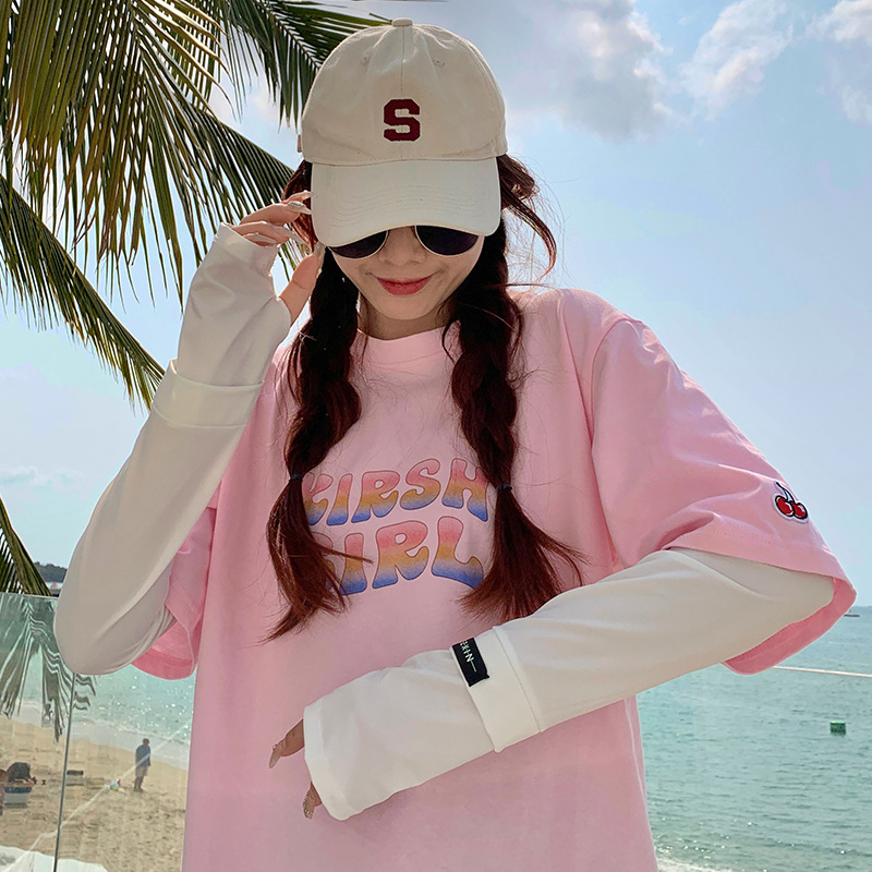 Suvised UV-kaitsekäevarrukad - kerge välitingi rattasõiduks Ice Silk materjal, polüester 71–80%, stiil Fashion Commuter