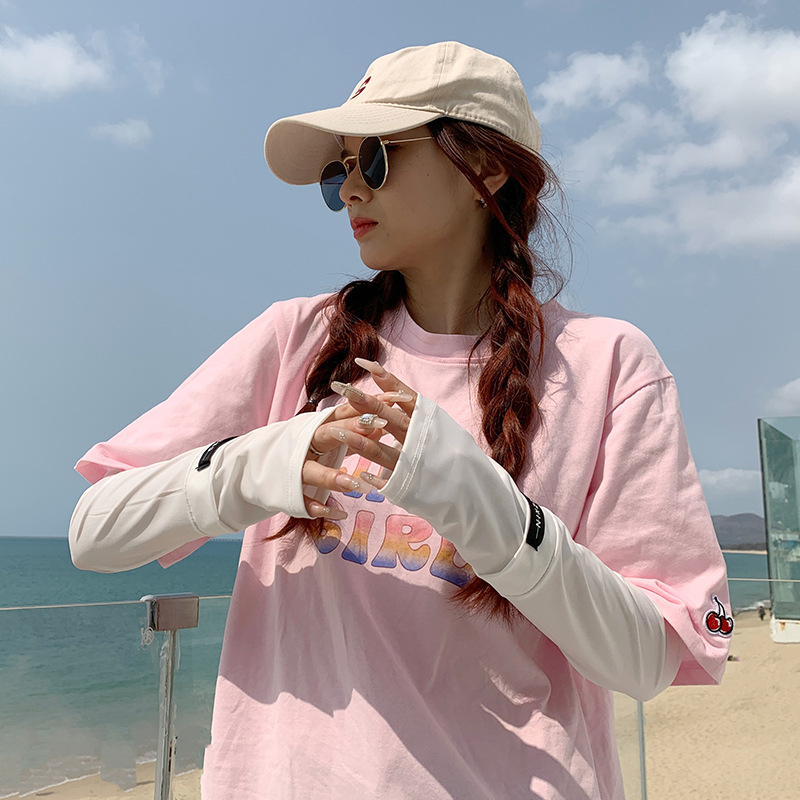 Suvised UV-kaitsekäevarrukad - kerge välitingi rattasõiduks Ice Silk materjal, polüester 71–80%, stiil Fashion Commuter