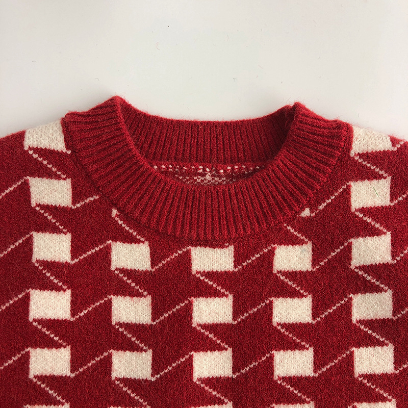 MTinyQueen Dječji dvodijelni set: pleteni vest bez rukava i šorc, korejski stil, karirani uzorak, akrilna tkanina, za djecu 3-8 godina