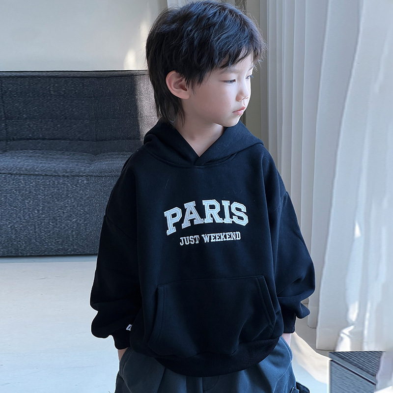 Lapse kapuutsiga džemper paksu fliis voodriga, 93% puuvill, Korea stiil, tähtedega muster, pullover