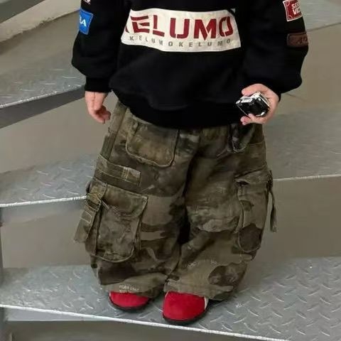 Dva dijela dječji komplet za dječake: hoodie s flis podstavom, natpis slovima, za jesen-zimu