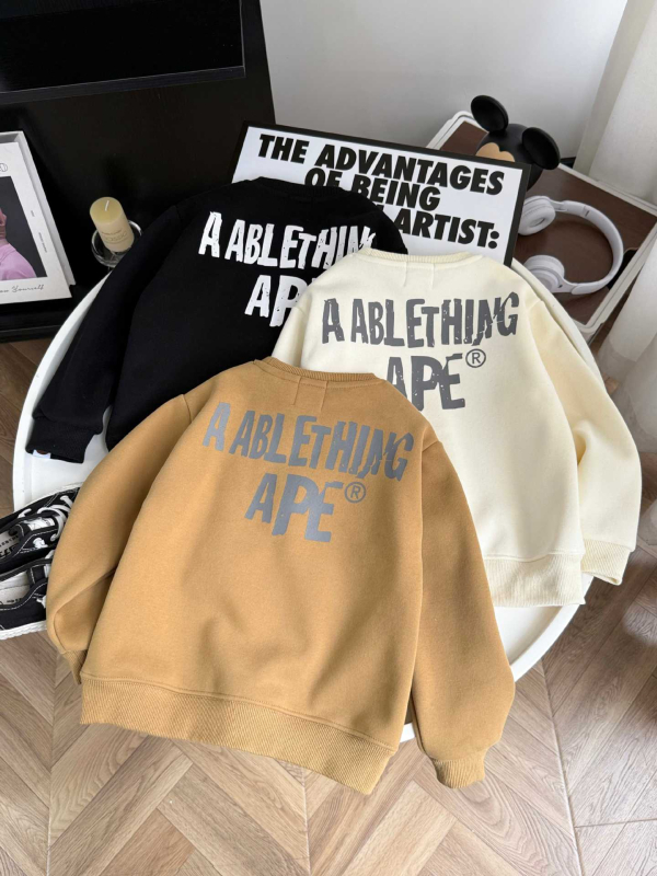 Dječja hoodie, Korejski stil, 100% pamuk, debeli materijal, okrugli izrez