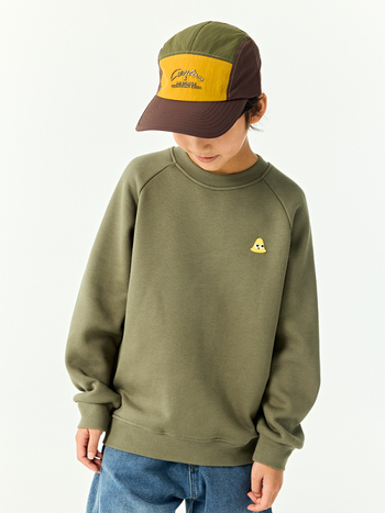 Dječji pulover s flisom, bez kapuljače, casual stil, mješavina pamuka i poliestera, dugi rukavi, unisex